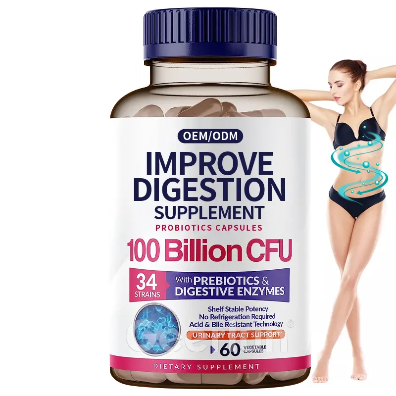 Dietary Supplements Probiotics Digestion Enzymes Capsules